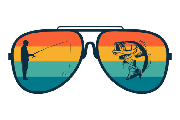 Father's Day Man Bass Fishing Sunglasses