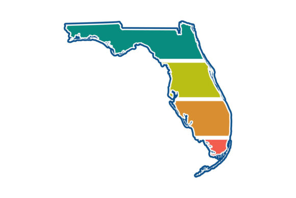 Florida State Retro Sunset PNG SVG
