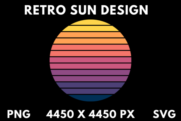 Light to Dawn Retro Themed Sun SVG PNG