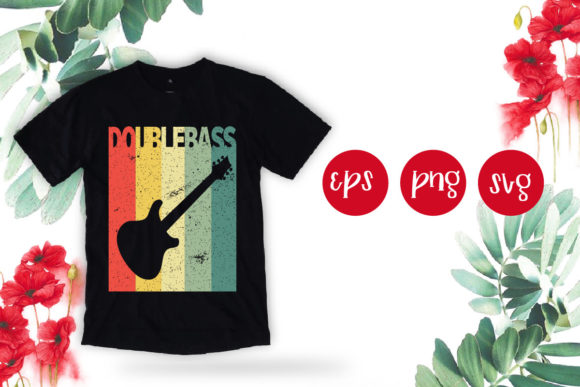 Retro Double Bass Svg