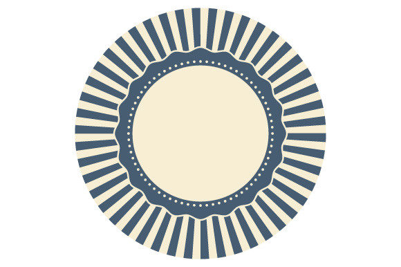 Retro Frame EPS SVG PNG Sunburst Vintage