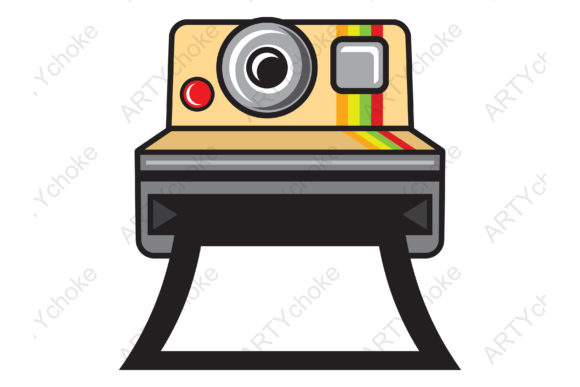 Retro Instant Camera. SVG File