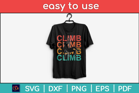 Retro Vintage Climbing Svg Cutting File