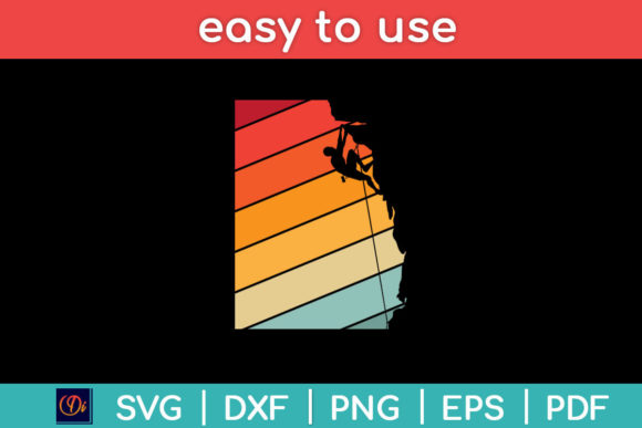 Rock Climbing Retro Style Bouldering Svg